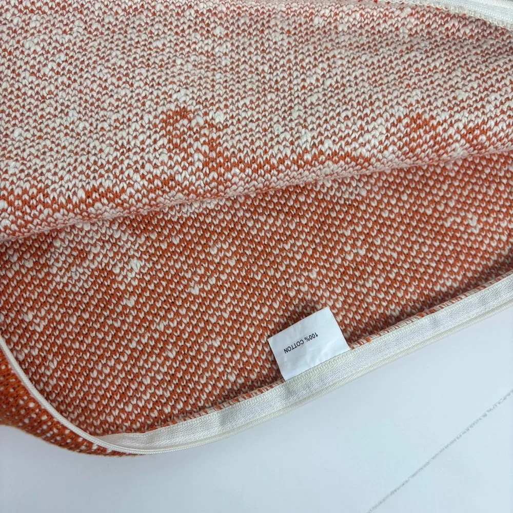 Cupcakes & Cashmere sweater knit pillow cover/orange&cream/Pumpkin Spice
